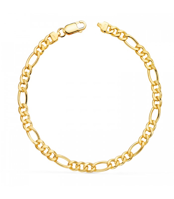 Bracciale Maglia Figaro in oro 18kt 19cm
