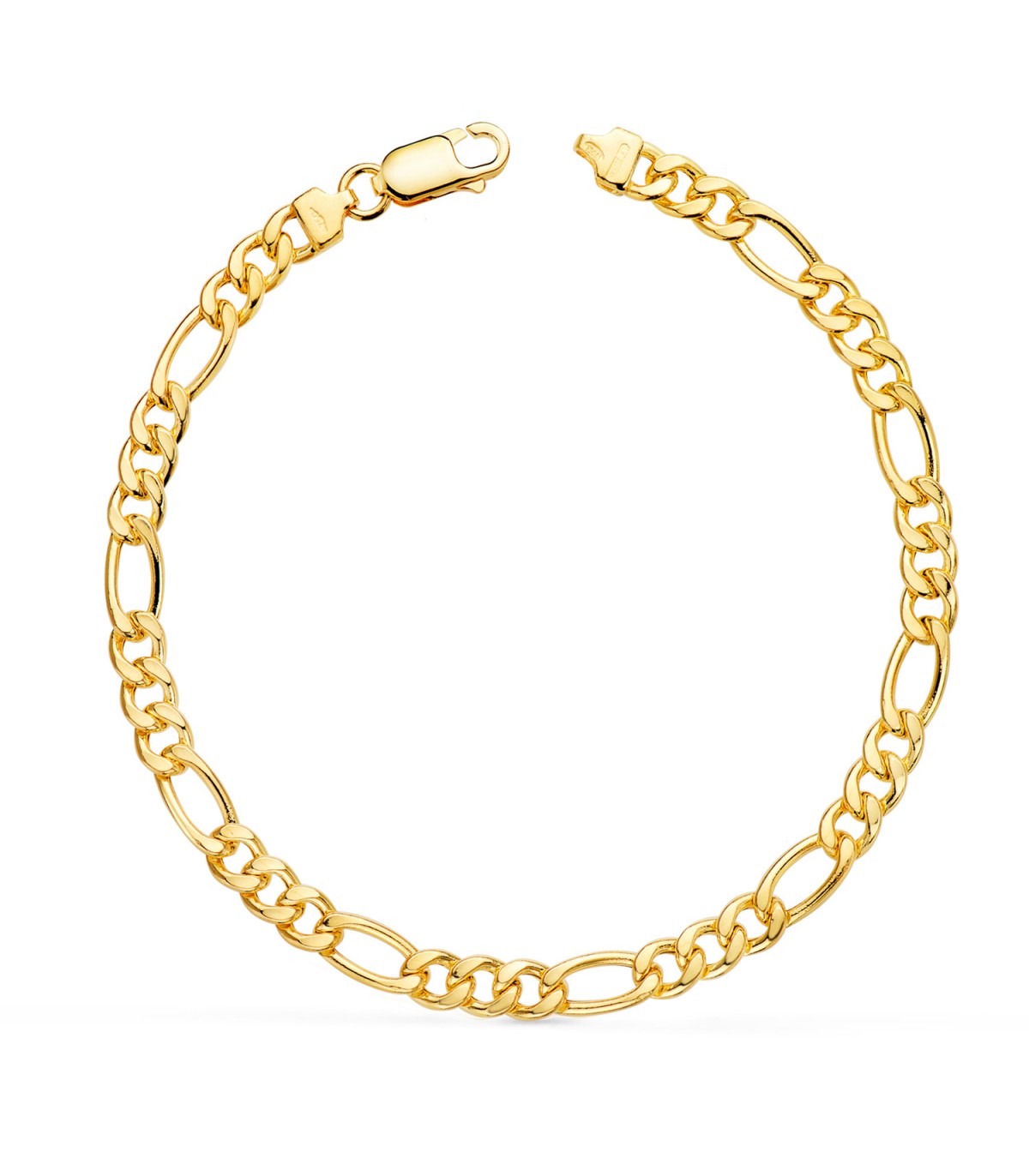 Bracciale Maglia Figaro in oro 18kt 19cm