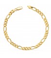 Bracciale Figaro oro 18 Kt 21 cm 5 mm