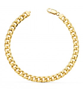 Bracelet Chaîne Or 18K 20cm 6mm Gourmette