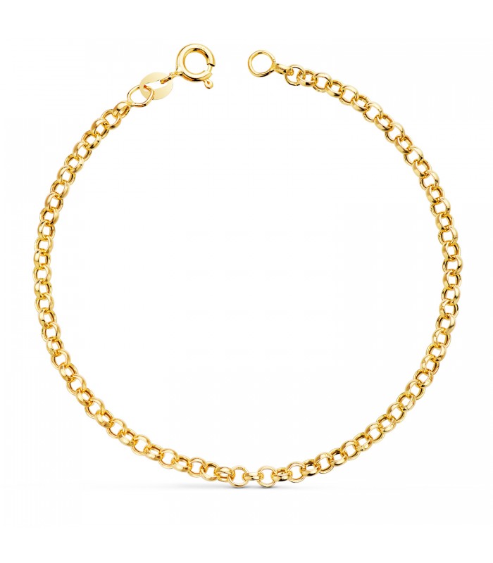 Bracciale Maglia Rolo Oro 18Kt 3mm 19cm