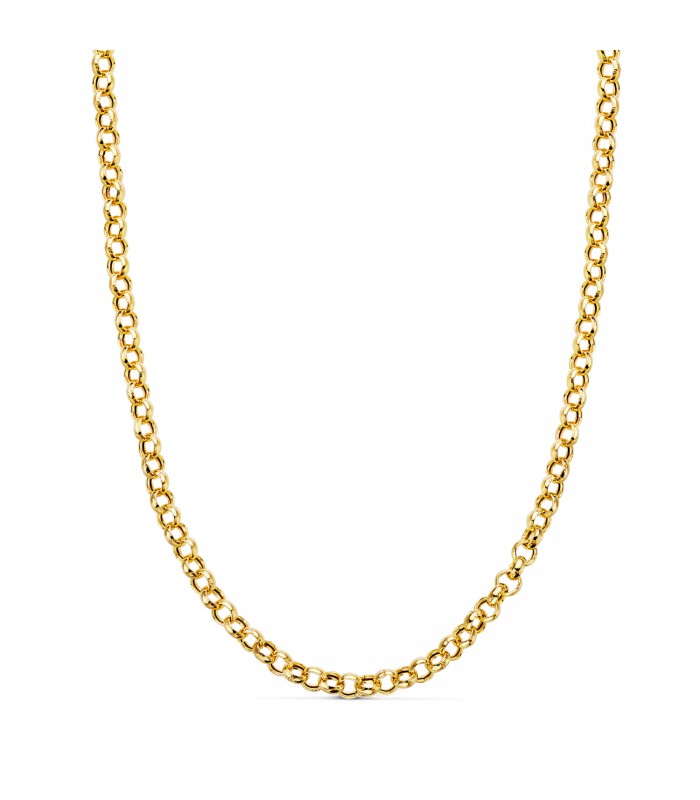 Catenina a maglia rolò - Collana Girocollo da donna 45 cm 4 mm