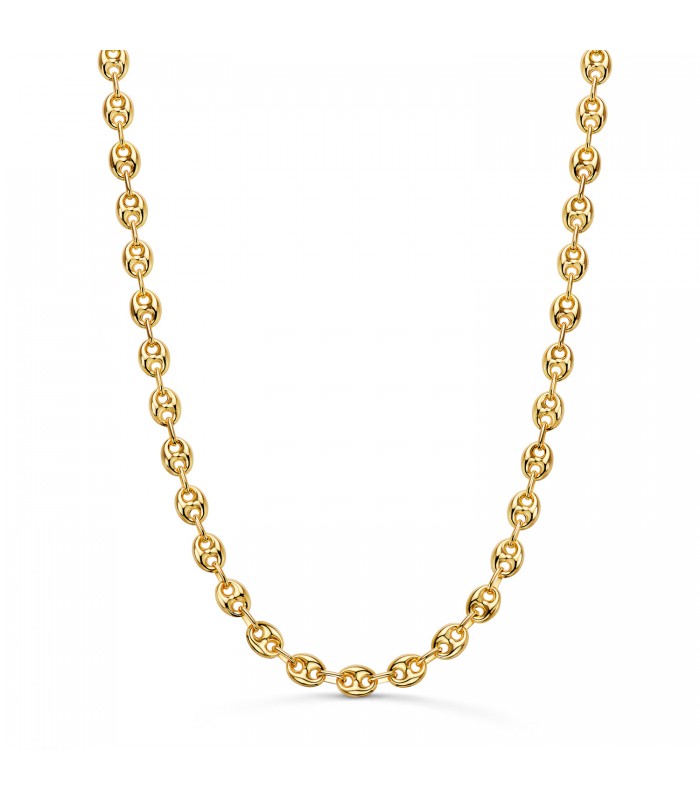 Cadena Grano de Café Oro 18K 6mm 60cm - cadenas calabrote - cadenas gruesas - cadena de oro