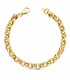 Bracelet Chaîne Jaseron Or 18K 7mm 19cm