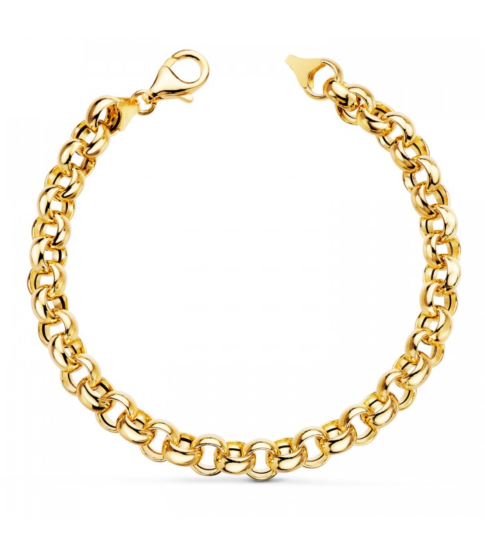 Bracelet Chaîne Jaseron Or 18K 7mm 19cm