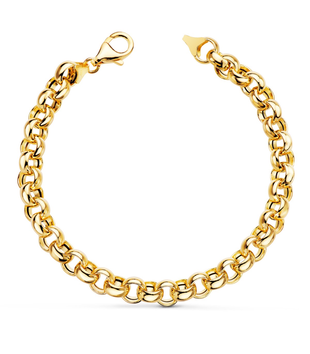 Bracelet Chaîne Jaseron Or 18K 7mm 19cm