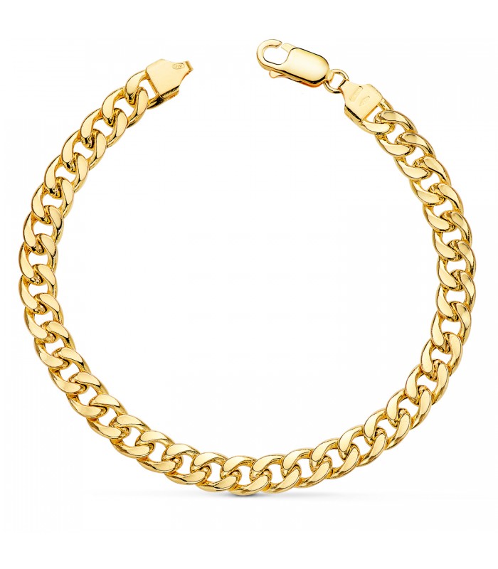 Bracelet Homme Or 18K Gourmette 21cm