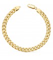 Bracelet Homme Or 18K Gourmette 21cm