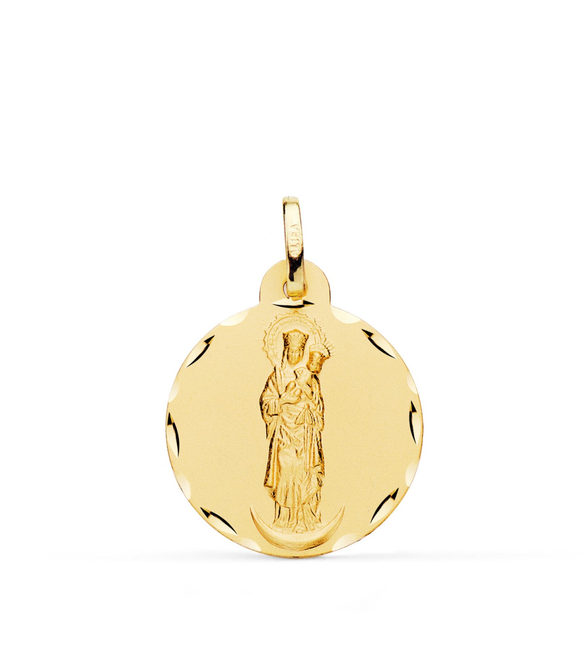 Médaille Notre-Dame de la Almudena 18K 20mm