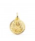 Medalla Virgen Carmen Oro 18K 20mm Calada - medallas religiosas - Nuestra señora del Carmen
