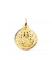 Médaille Vierge du Mont Carmel Or 18 Carats 20mm Ajourée