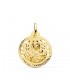 Medalla Virgen Carmen Oro 18K 22mm Calada - medallas religiosas - Nuestra señora del Carmen