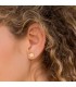 Ohrstecker Blumen, poliert, 7,5 mm | Ohrringe Damen 750 Gelbgold