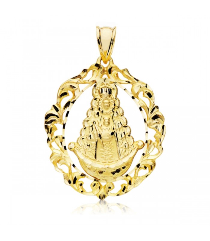 Médaille Vierge du Rocio Entouré Or 18K 40mm