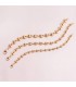 Pulsera Grano de Café Oro 18K 10mm 21cm | pulsera cadena |pulseras para mujer - pulsera de cadena calabrote