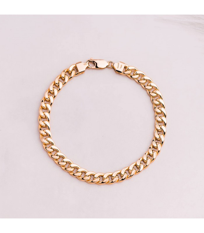 ALDA JOYEROS, joyería online | Pulsera Hombre Oro 18K Barbada 21cm | comprar joyas de hombre on line