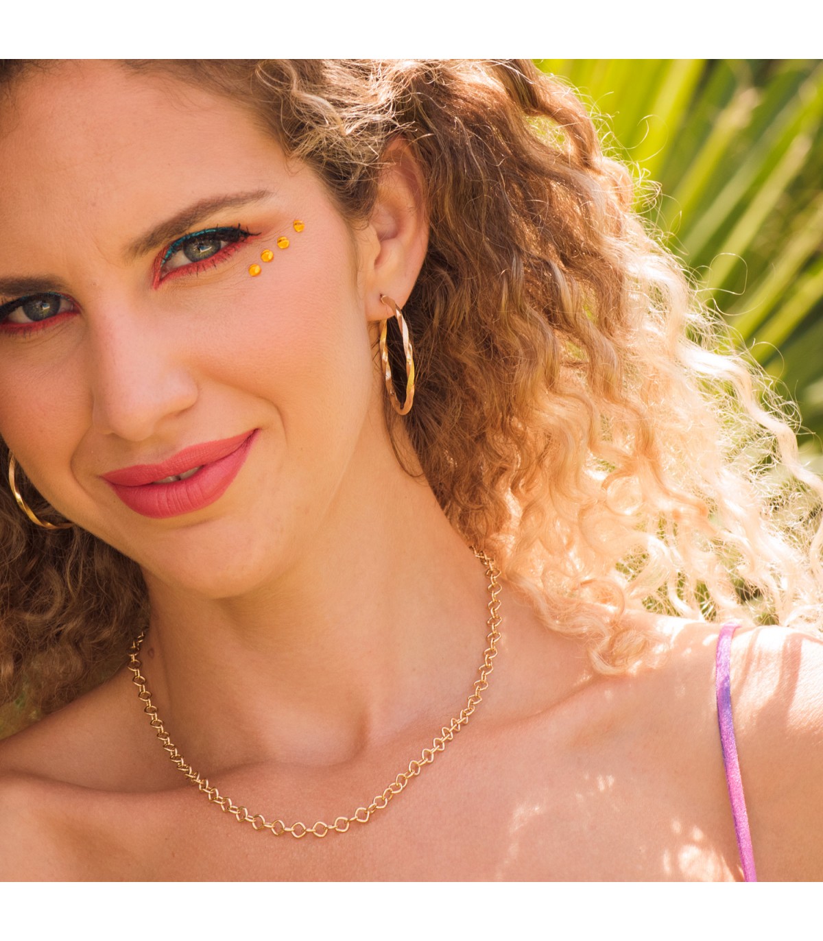 Cadena gargantilla collar oro 18k slim