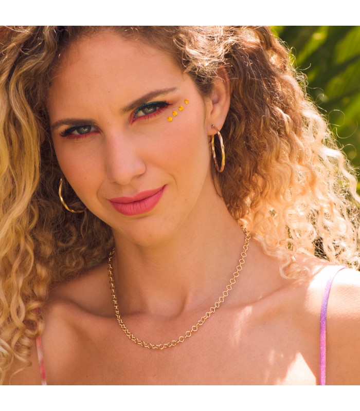 Cadena gargantilla collar oro 18k slim
