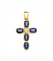 Kreuz Anhänger Gold 18K 1742-ZA