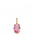 Ciondolo punto luce con pietra colorata, Selene oro 18kt rosa