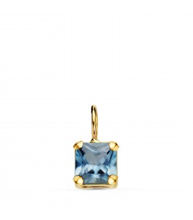 Pendentif Bella Or 18K Aigue-marine| pendentif aigue-marine or | pendentif pour femme | idée-cadeau femme bijoux