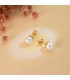 Perlenstecker mit weißer Süßwasserperle 7 MM - Ohrringe für Damen 750er Gold