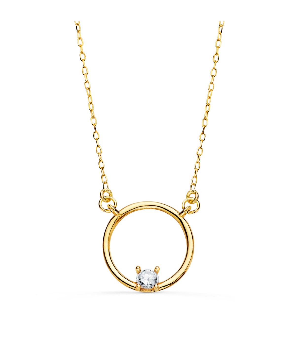 Collier Meraki Or 18K Cercle | pendentif femme