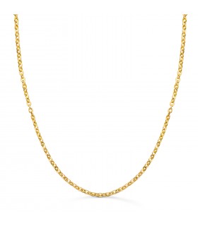 Catena a maglia diamantata vuota - Collana da bambini, forzatina Oro 750 40 cm 2 mm