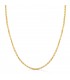 Catena a maglia diamantata vuota - Collana forzatina 2mm Oro 750 45cm