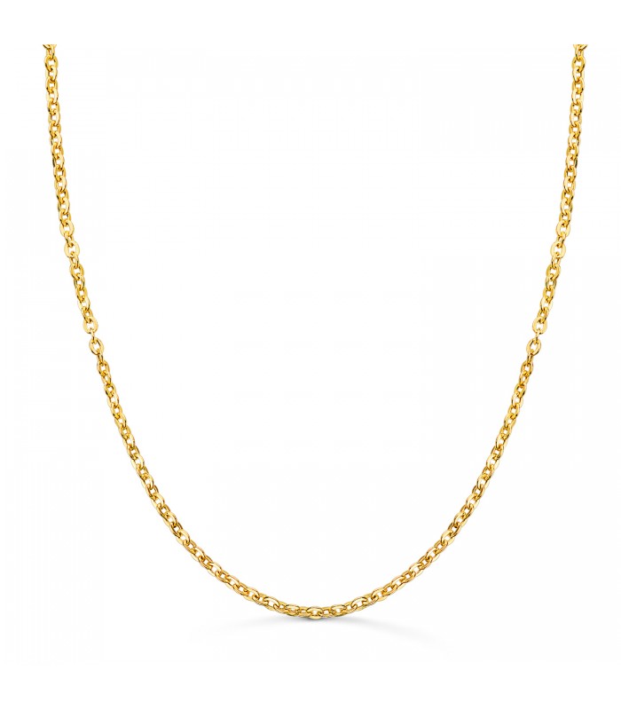Catena a maglia diamantata vuota - Collana forzatina 2mm Oro 750 50cm