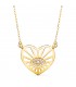 Collar Ojo Corazón Oro Amarillo 18K | Gargantillas de moda, collares de oro