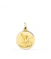 Medalla San Miguel Oro 18K Bisel 18mm