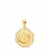 Dios Alá Medalla Oro 18K 14mm Hexágono Tallada - Medalla de oro - colgante allah en árabe