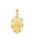 Medalla Dios Alá Oro 18K 23mm Oval Tallada - colgantes islam musulmán