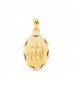 Pendentif Dieu Allah Facetté 23mm Or 18K