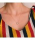 Collier personnalisé Coeur Or 18K Bande | collier femme or | bijoux personnalisables collier femme or