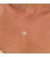 Collier personnalisé Coeur Or 18K Bande | collier femme or | bijoux personnalisables collier femme or