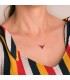 Collar Mujer Oro 18K Loire  | Gargantillas de moda, collares con piedras de colores