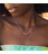 Collar Mujer Oro 18K Loire  | Gargantillas de moda, collares con piedras de colores