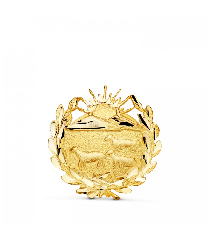 Insignia Veterinario Oro 18K - Pin profesiones - carreras universitarias - emblema, escudo de oro - Regalos veterinarios
