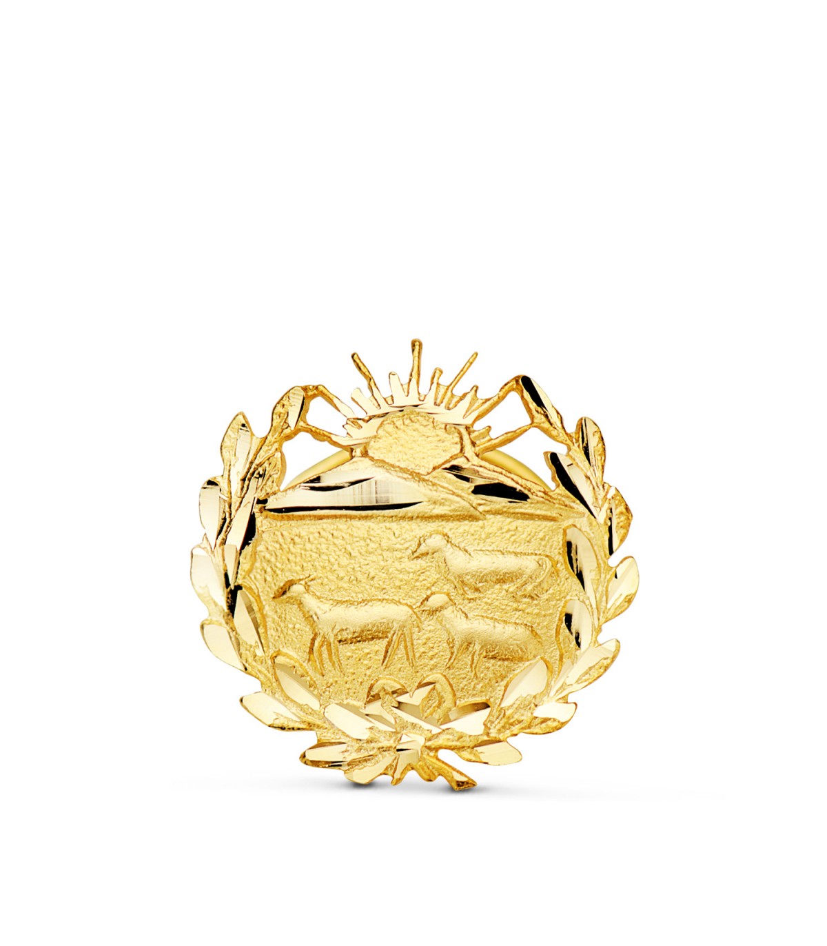 Insignia Veterinario Oro 18K - Pin profesiones - carreras universitarias - emblema, escudo de oro - Regalos veterinarios