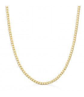 Cadena Barbada 2,2 mm Oro 18K 60 cm - cadenas para hombre - cadenas gruesas