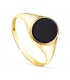 Bague Chevalière Femme Onyx Or 18K | bague pour femme | idées cadeaux femme