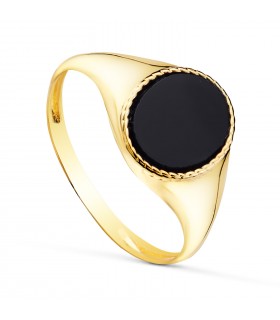 Damen Siegelring 750 Gold 19640-ON
