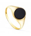 Damen Siegelring 750 Gold 19640-ON