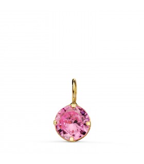 Colgante Enola Oro 18K Rosa de Francia | Colgantes de mujer, piedras colores