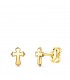 Ohrstecker Kreuz 18K | 21360  Kreuz Goldohrringe für Herren, Damen, Mädchen Kommunion