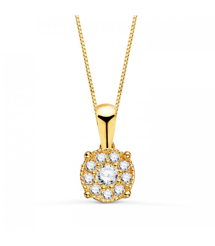Gargantilla Meena Diamantes 0.180 Qts Oro 18K | collar con diamantes