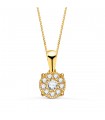 Diamant Kette 750 Gelbgold P30175-3OA