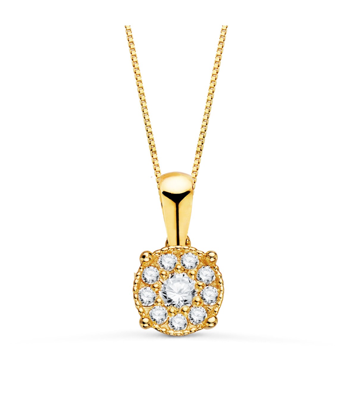 Gargantilla Meena Diamantes 0.180 Qts Oro 18K | collar con diamantes